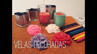 COMO FAZER VELAS DECORATIVAS I Dicas do Dia a Dia [upl. by Gelhar]