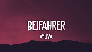 Ayliva  Beifahrer Lyrics [upl. by Gnni943]