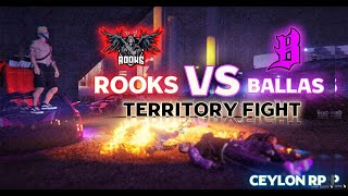 Rooks vs New Ballas 💜 Ceylon Rp CarwashTerritory Fight 2 [upl. by Leiahtan]