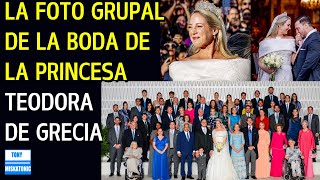 LA FOTO GRUPAL DE LA BODA DE LA PRINCESA TEODORA DE GRECIA [upl. by Yanahs]