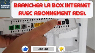 brancher la box internet avec abonnement Adsl dans le caisson électrique [upl. by Paolina]