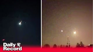 Asteroid Sar2667 explodes over English channel in huge meteor fireball [upl. by Eirameinna]