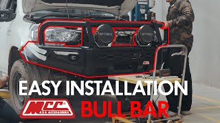 Installation guide How to fit MCC Phoenix Bull Bar on Toyota Hilux 1620 [upl. by Tierell]