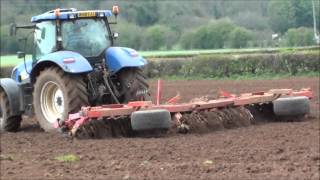 Planting Maize Ploughing cultivating and drilling [upl. by Adeehsar]