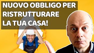 Dal 1 Ottobre 2024 NUOVO OBBLIGO per chi deve Ristrutturare o Costruire Casa  Patente a Crediti [upl. by Felike]