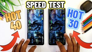 Infinix Hot 40 Vs Infinix Hot 30 Speed Test amp Comparison [upl. by Nhepets]