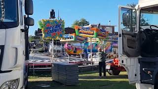 Deel1 Kermis🎡 Afbouw2024 in Leiden van start bij schuttetveldmolenwerfLangegrach Beestenmarkt [upl. by Rotow]