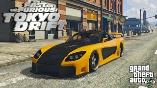 Building Hans Veilside RX7 Tokyo Drift  GTA V [upl. by Esinnej]