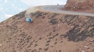 Jeremy Foleys crash at the 2012 Pikes Peak International Hill Climb  Multiple Angles [upl. by Hako565]