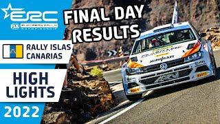 ERC Rally Highlights  Final Day Results  ERC Rally Islas Canarias 2022 with Dramas and Crashes [upl. by Letney]