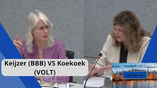 Keijzer BBB VS Koekoek VOLT quotDe ACTIVISTISCHE ambtenaar is een GEVAAR dit is een ONDERMIJNINGquot [upl. by Fox941]