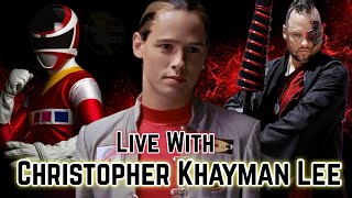 Live with Christopher Khayman Lee Andros of Power Rangers In Space [upl. by Martz]