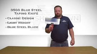 MARSHALLTOWN 3500 Blue Steel Taping Knife Drywall [upl. by Onirefes]