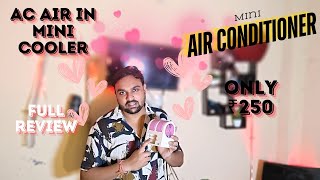 Portable Air Conditioner Fan Honest Review  Mini Air Cooler Ac  Spray Cooler Fan  Mini Cooler [upl. by Ignatz]