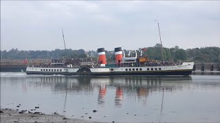 PS Waverley sails down the River Orwell for a cruise to the Thames and to Gravesend 5th October 2024 [upl. by Gile78]