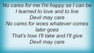 Jamie Cullum  Devil May Care Lyrics [upl. by Briggs]