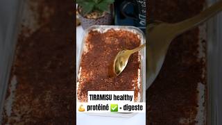 TIRAMISU sain 💪protéiné ✅️  digeste 😋 recette tiramisu skyr healthy sansgluten dessert [upl. by Shaia]