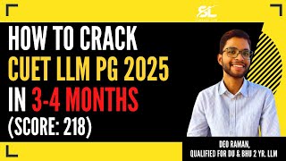 CUET PG LLM Topper Talk Deo Raman  CUET LLM PG 2025 in 34 Months  BHU LLM 2025  DU LLM 2025 [upl. by Hsilgne]