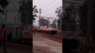 Flagman Hosting Green Flag To Rajdhani Train [upl. by Kalindi]