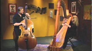 Lori Andrews jazz harp and Bart Samolis acoustic bass  quotYarapa Bopquot [upl. by Falda]