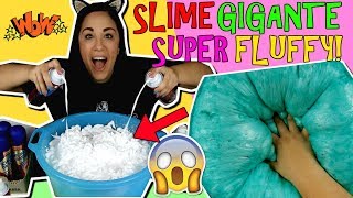 SLIME GIGANTE SUPER FLUFFY CRUNCHY CON 12 BOTTIGLIE DI SCHIUMA Iolanda Sweets [upl. by Attenrad]