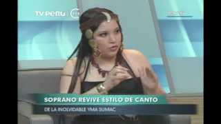 Soprano Lilian Cornelio revive el canto de Yma Sumac [upl. by Osnofla]