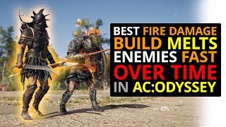 BEST Fire Damage Build In AC Odyssey MELTS [upl. by Suiramed526]