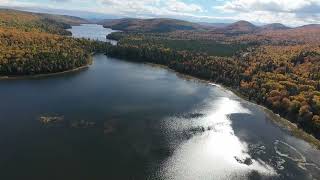 UPPER PONDS OF GLAZIER LAKE  ST FRANCIS RIVER CHAIN OF LAKES  NORTHERN MAINE  AUTUMN FOLIAGE [upl. by Oiracam138]