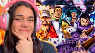 REACT  WLO  Potências da Marinha  Almirantes  One Piece [upl. by Joash476]