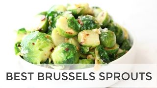 The Best Brussels Sprouts Recipe  Easy Healthy Side Dish [upl. by Ahsinit265]