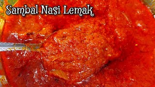 Resepi Sambal Nasi Lemak Sesuai untuk niaga  Perfect recipe for business  How to make Sambal [upl. by Mord]