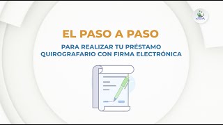 ▶️ Tutorial  Conoce cómo legalizar tu préstamo quirografario en linea [upl. by Mcgannon]