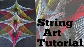 String art tutorial string design  string art tutorial step by step  beautiful String art ideas 😍 [upl. by Setarcos]