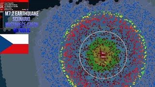 M72 Earthquake Scenario Hustopeče Czech Republic [upl. by Katha651]