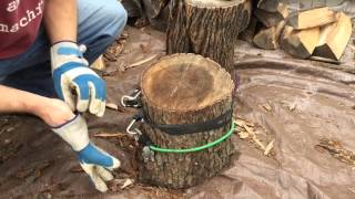 How To Split Firewood Properly [upl. by Anasxor]