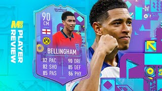 WORLD CUP PHENOMS BELLINGHAM PLAYER REVIEW  90 BELLINGHAM  FIFA 23 Ultimate Team [upl. by Acirem750]