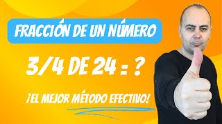 ❇️ FRACCIÓN De Un NÚMERO Ejercicio Práctico ❇️ 34 De 24 Alumnos [upl. by Xyno]