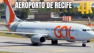 Pouso e decolagem aeroporto Recife PE 4K￼ [upl. by Nueovas]