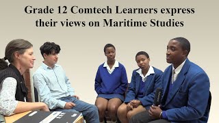 MARITIME STUDIES Interviews with Grade 12 Maritime Economics learners at Umlazi Comtech High School [upl. by Wilburn]