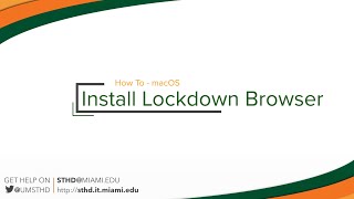 Install LockDown Browser for Apple Computers  Students DIY [upl. by Forland]