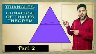 TRIANGLE converse of thales theorem l part 2 l maths class10 [upl. by Heisel646]