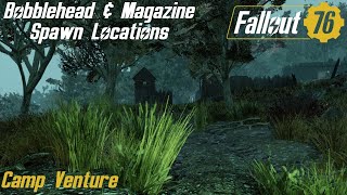 Fallout 76 Bobblehead amp Magazine Spawn Locations  The Retreat [upl. by Clemens]