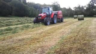 Baling Silage 2011 Part 8 Bailing [upl. by Durrace]