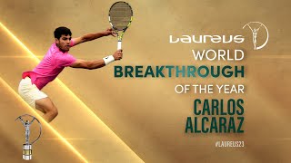 Carlos Alcaraz  Laureus World Breakthrough of the Year 2023  Full Acceptance Speech [upl. by Kemble]