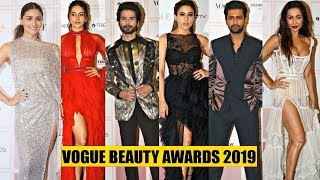 Vogue Awards 2019  Sara Ali KhanAlia BhattMalaika AroraShahid KapoorVicky KaushalKriti Sanon [upl. by Bick]