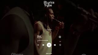 Burna Boy  Gbona Lyrics lyricstrybe afrobeats [upl. by Cattan]