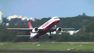 Atlasjet 757200 Take Off at FDH HD [upl. by Jat70]