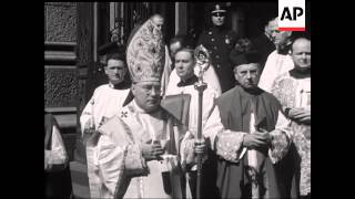 ARCHBISHOP SPELLMAN RECEIVES PALLIUM  NO SOUND [upl. by Iharas348]