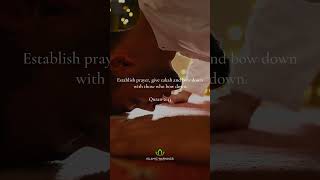 And establish prayer and give zakah and bow with those who bow ISLAM [upl. by Sutherlan]