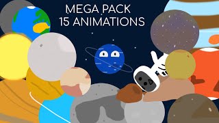 Neptune Animations  Mega Animation pack  15 animations [upl. by Anallij]